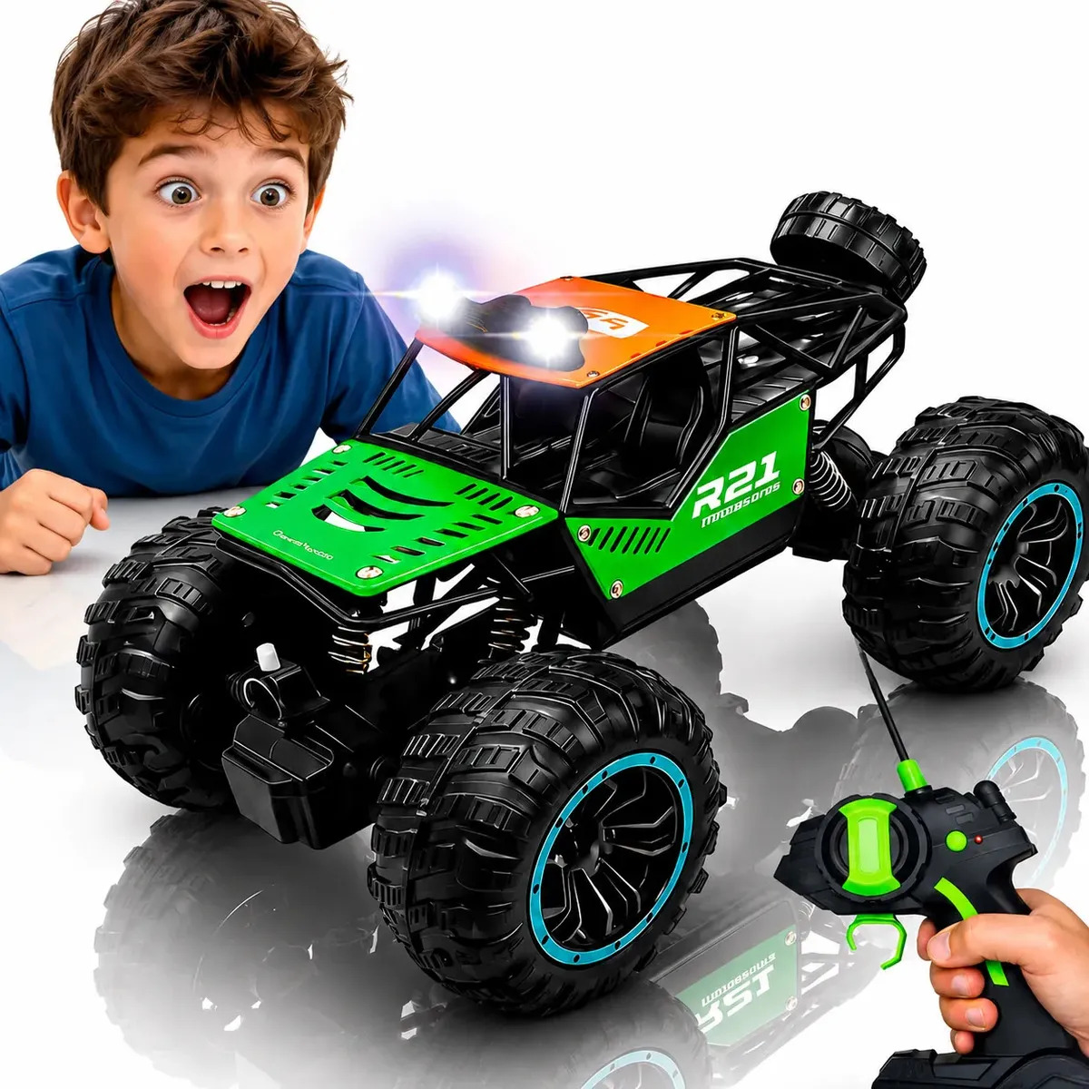 Carrinho Controle Remoto Grande 4x4 Brinquedo Recarregavel