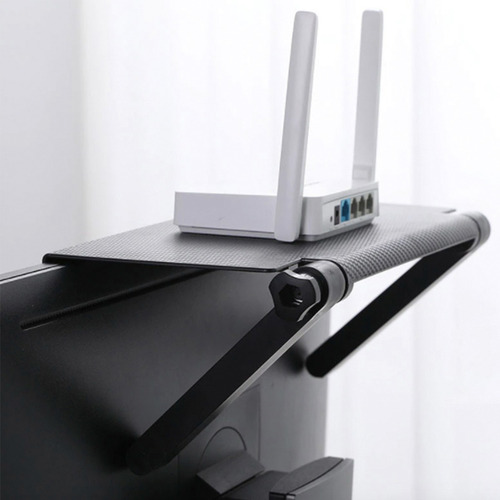 Imagen 8 de 9 de Repisa Plegable Soporte Sobre Pantalla Tv Ajustable Monitor