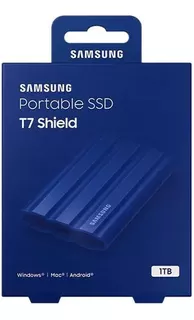 Disco Solido Externo Samsung T7 Shield 1tb Usb C 3.2 Azul