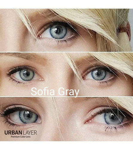 Lentes De Contacto Grises Natural Urban Layer Sofia Gray