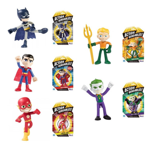 Dc Comics Figuras De Acción Súper Héroes Flexibles