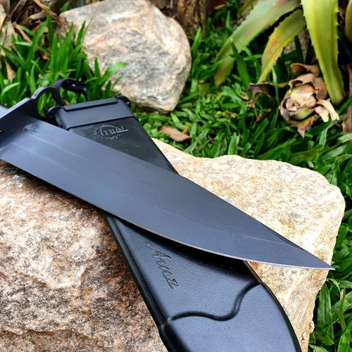 Imagem 8 de 10 de Faca Imbel Amz Black (bainha E Cabo Preto) E Kit Manutenção
