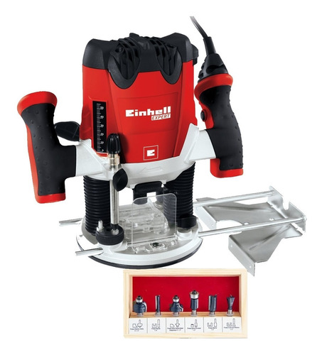 Router Fresadora Einhell 1200 W Tupi 55 Mm + Fresas 6 Piezas