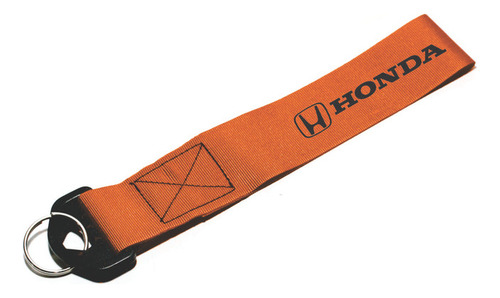 Llavero Cinta 20 X 4 Cm Honda Mugen Power Naranja