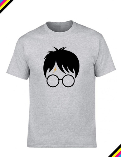 Polera  Harry Potter  Face Rayo Magia Mago Hombre Niño