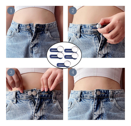 Accesorio De Pantalones Vaqueros Con Botón De Cintura