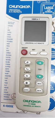 Control Remoto Universal Aire Acondicionado Todas Las Marcas