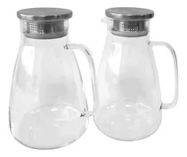 Comprar Jarras De Vidrio Member's Mark Con Tapa 2 Pzas De 2.2 L C\u002Fu