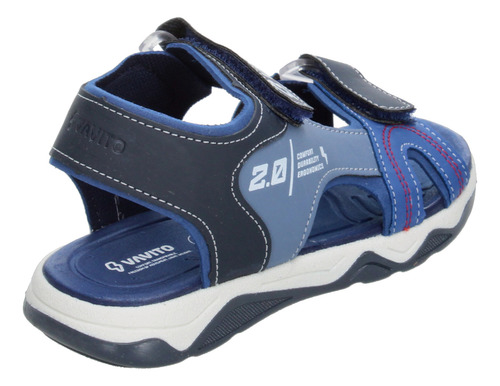 Sandalia Para Niño Vavito Color Azul Casual Juvenil T22-25