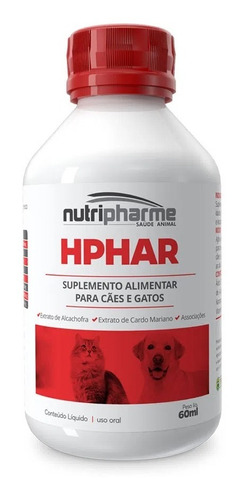 Hphar Suspensão - Suplemento Alimentar Para Cães E Gatos.