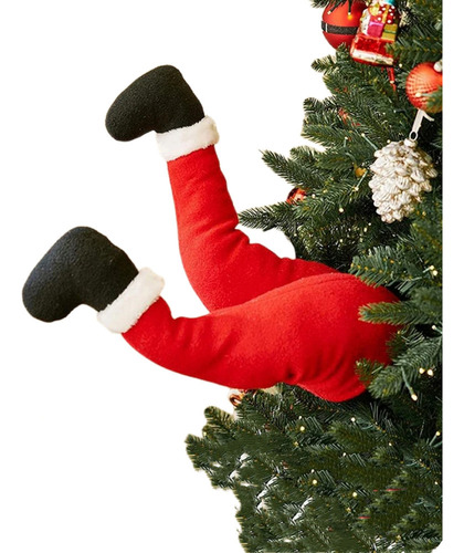 / Patas De Felpa De Papá Noel Para Decoración Del Árbol De
