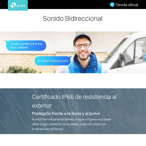 Cámara Ip Wifi Exterior Tp-link Tapo C320ws + Micro Sd 256gb