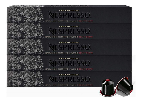 Nespresso Café Ristretto Decaffeinato 50 Caps Sist.