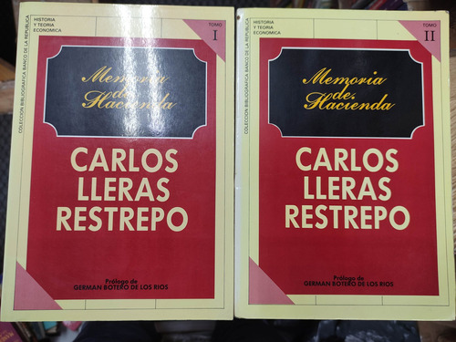 Memoria De Hacienda - Carlos Lleras Restrepo - 2 Tomos