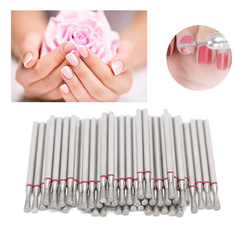 Broca Para Uñas, 50 Piezas Con Forma De Cono Invertido Para