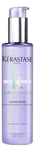 Kérastase Blond Absolu Cicaplasme Sérum Termoprotector para Cabello Rubio, Teñido o Decolorado, Sin Enjuague, con Filtro UV, Protege, Nutre y Controla el Frizz, 150 ml