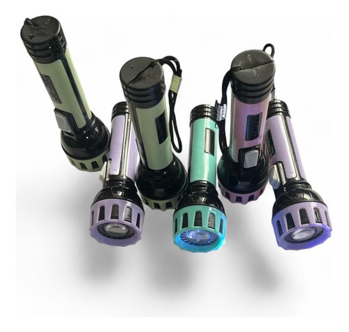 Linterna De Mano Genérica Led Multicolor Portátil 16 Pzs