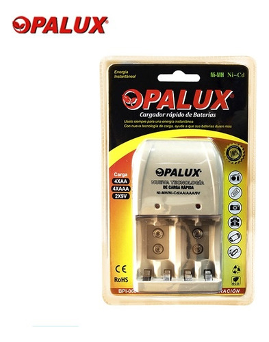 Cargador Batería Pila Recargable 9v/aa/aaa Ni-mh Ni-c Opalux