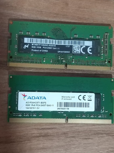 Pack Memoria Ram Para Notebook 2x 8gb Ddr4 