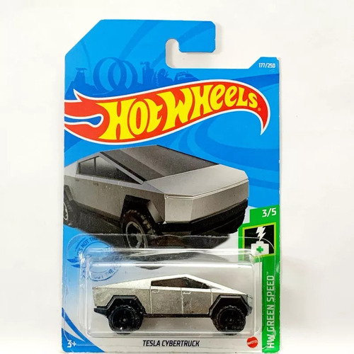 Hot Wheels Tesla Cybertruck Hw Green Speed 2020 Metal Cars 