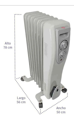 Calentador Ambiente De Aceite Piso Al 1500w Iusa (Usado)