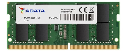 Memoria Ram Adata Ad4s26668g19-rgn 8gb Ddr4 2666mhz Sodimm