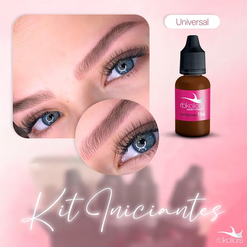 Kit Iniciantes Com 4 Pigmentos Orgânicos De 5ml Para Sobrancelhas Rbkollors Micropigmentação