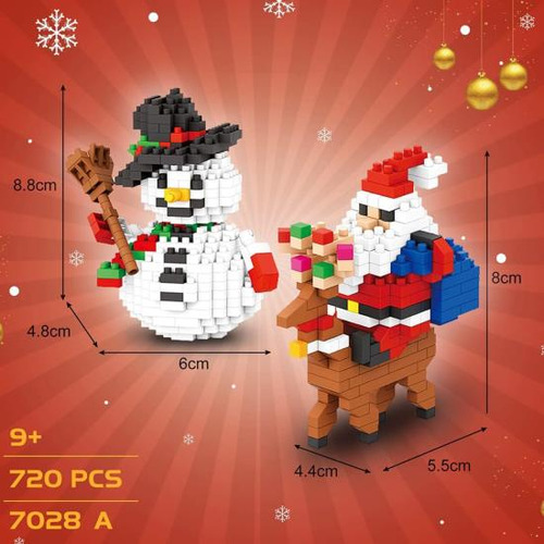 Lontime Juego De Bloques De Construcción Navideños: Nuevo Ju