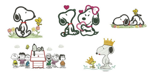 Diseño De Bordar Matrices Para Maquinas Bordadoras Snoopy