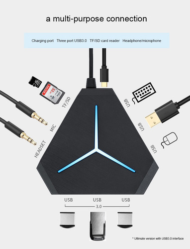 Multi Usb 2.0 Hub Splitter Usb Alta Velocidad 6 Puertos Hub