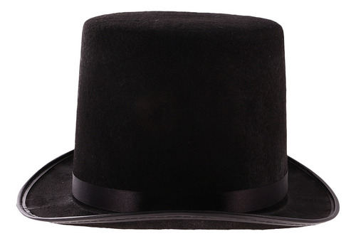 4x Sombrero De Copa Negro Alto Negro Victoriano Steampunk