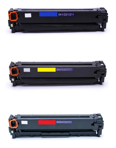 3x Cartucho Toner Para Uso Em Cp1210 Cp 1210 Cp1515n 1515n