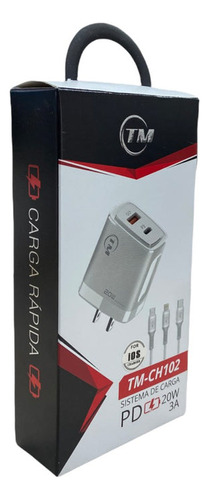 Cargador P/celular Sistema Carga Rápida Qc 3.0 Ch102ios