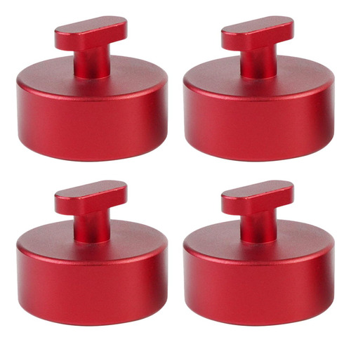 4x Jack Pad Pucks Diseño Soporte Duradero Para Z51 C7 Rojo