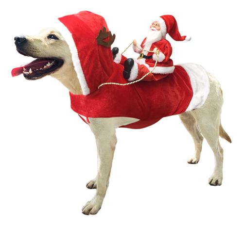Ropa De Navidad Divertida Para Perros, Chaqueta De Papá Noel