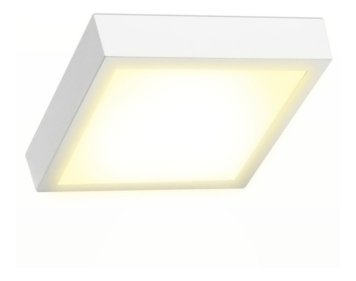 Lámpara De Sobreponer Led 12 W Plafón Luz Cálida Tl-2809.b30 Estructura Blanco