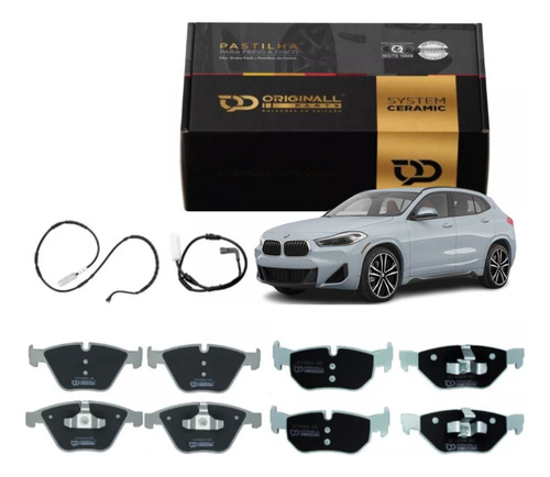 Kit Pastilha Freio Diant Tras Sens Bmw X2 F39 20i Após 2017