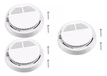 Comprar Pack 3 Detectores De Humo A Batería De 9 Volts Inalámbrico Color BLANCO - 295019