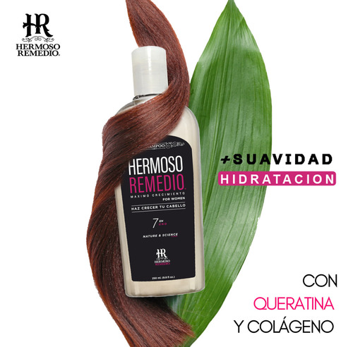 12 Shampoo Crecimiento Anti Caída Reparador Frizz Mujer 7en1