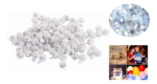100 Pcs De Luces Led For Bebidas Con Forma De Globo Redo