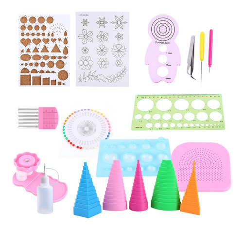 1 Set Quilling Papel Rolling Kit Ranurado Herramientas Pinza