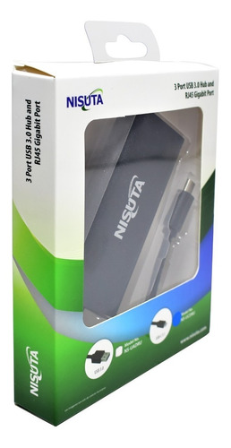 Adaptador Hub Usb C A 3 Puertos Usb 3.0 + Conector Rj45
