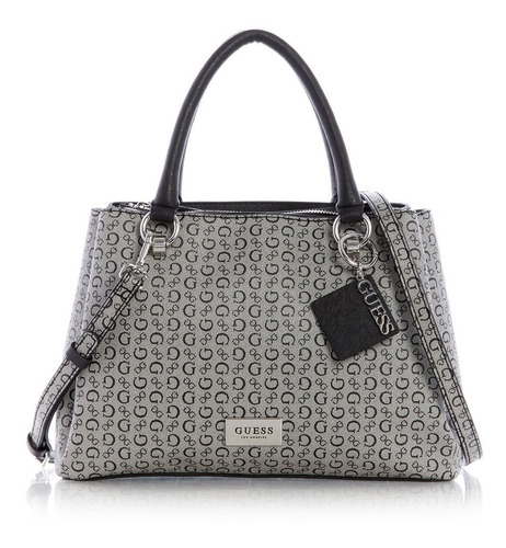 Bolsa Satchel Guess Logo Estampado En Poliéster Para Mujer