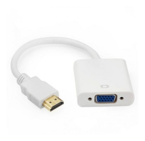 Imagen 2 de 2 de Adaptador Conversor Cable Hdmi A Vga Activo S/audio