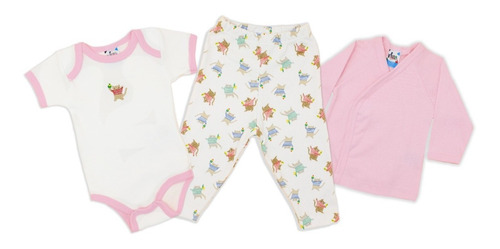 Imagen 2 de 9 de Ropa Bebe Conjunto Set 3 Piezas Pañalero Pants Playera 30325