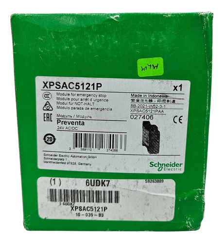 Schneider Electric Xpsac5121p Rele De Seguridad