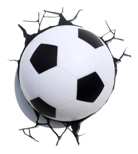 Lámpara Mural 3d Balón Fútbol