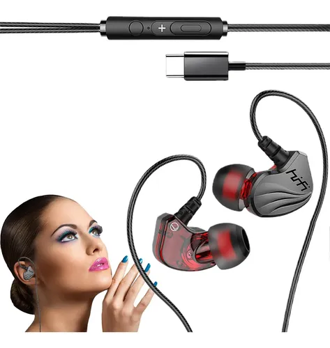 Auriculares In Ear Con USB-C - Con Micrófono Y Control De Volumen, Sonido De Calidad, Compatibles Con Todos Los Dispositivos USB-C - Ideales Para Viajes, Deporte