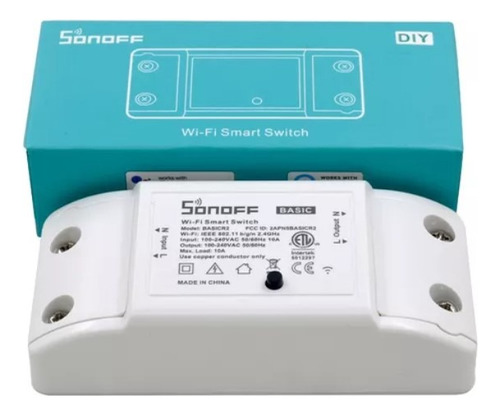 Kit C/ 4uni Interruptor Sonoff Basic R2 Automação Wifi Origi