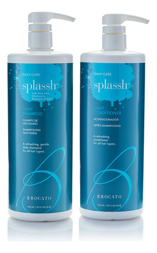 Brocato Splassh Champ Del Cabello Diario + Acondicionador, 3